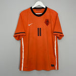 Shop 2010/11 NETHERLANDS ROBBEN #11 HOME SHIRT (XL) NIKE, classic football shirts, vintage football shirts & retro soccer jerseys at Cult Kits