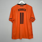 Shop 2010/11 NETHERLANDS ROBBEN #11 HOME SHIRT (XL) NIKE, classic football shirts, vintage football shirts & retro soccer jerseys at Cult Kits