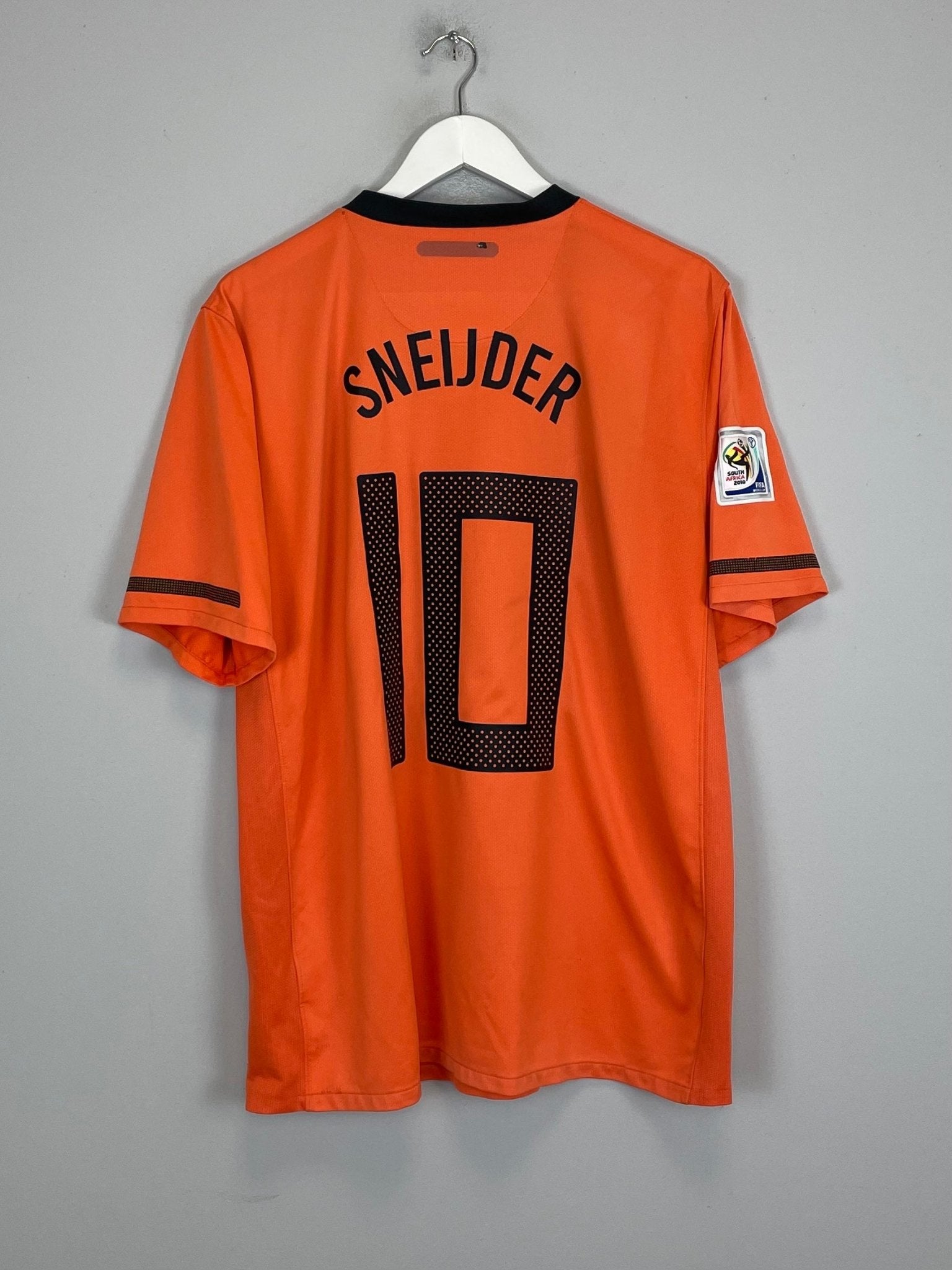 Shop 2010/11 NETHERLANDS SNEIJDER #10 HOME SHIRT (XL) NIKE, classic football shirts, vintage football shirts & retro soccer jerseys at Cult Kits