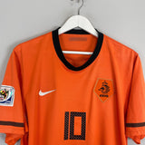 Shop 2010/11 NETHERLANDS SNEIJDER #10 HOME SHIRT (XL) NIKE, classic football shirts, vintage football shirts & retro soccer jerseys at Cult Kits