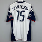 Shop 2010/11 NEW ENGLAND REVOLUTION SCHILAWSKI #15 *PLAYER ISSUE* AWAY SHIRT (XL) ADIDAS, classic football shirts, vintage football shirts & retro soccer jerseys at Cult Kits