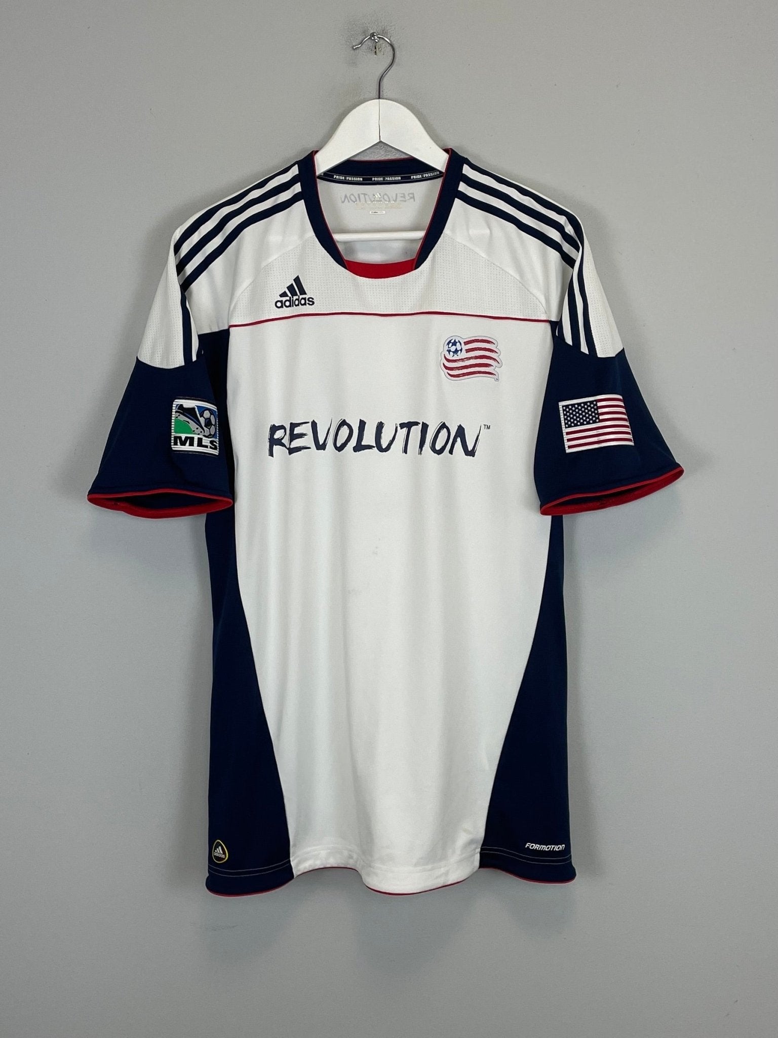 Shop 2010/11 NEW ENGLAND REVOLUTION SCHILAWSKI #15 *PLAYER ISSUE* AWAY SHIRT (XL) ADIDAS, classic football shirts, vintage football shirts & retro soccer jerseys at Cult Kits