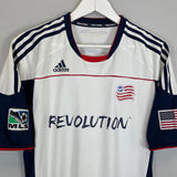 Shop 2010/11 NEW ENGLAND REVOLUTION SCHILAWSKI #15 *PLAYER ISSUE* AWAY SHIRT (XL) ADIDAS, classic football shirts, vintage football shirts & retro soccer jerseys at Cult Kits