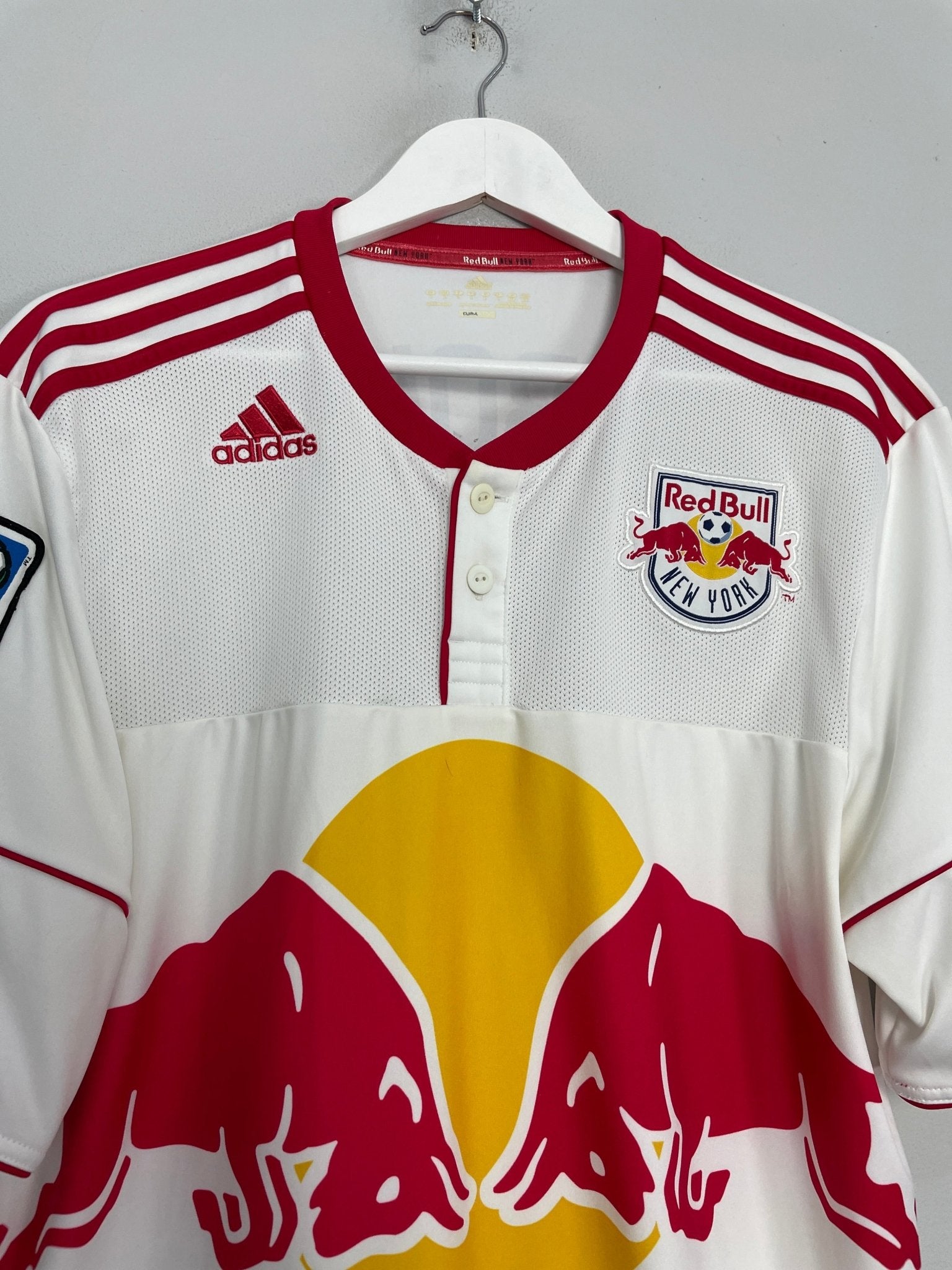 Shop 2010/11 NEW YORK RED BULLS MARQUEZ #4 HOME SHIRT (L) ADIDAS, classic football shirts, vintage football shirts & retro soccer jerseys at Cult Kits