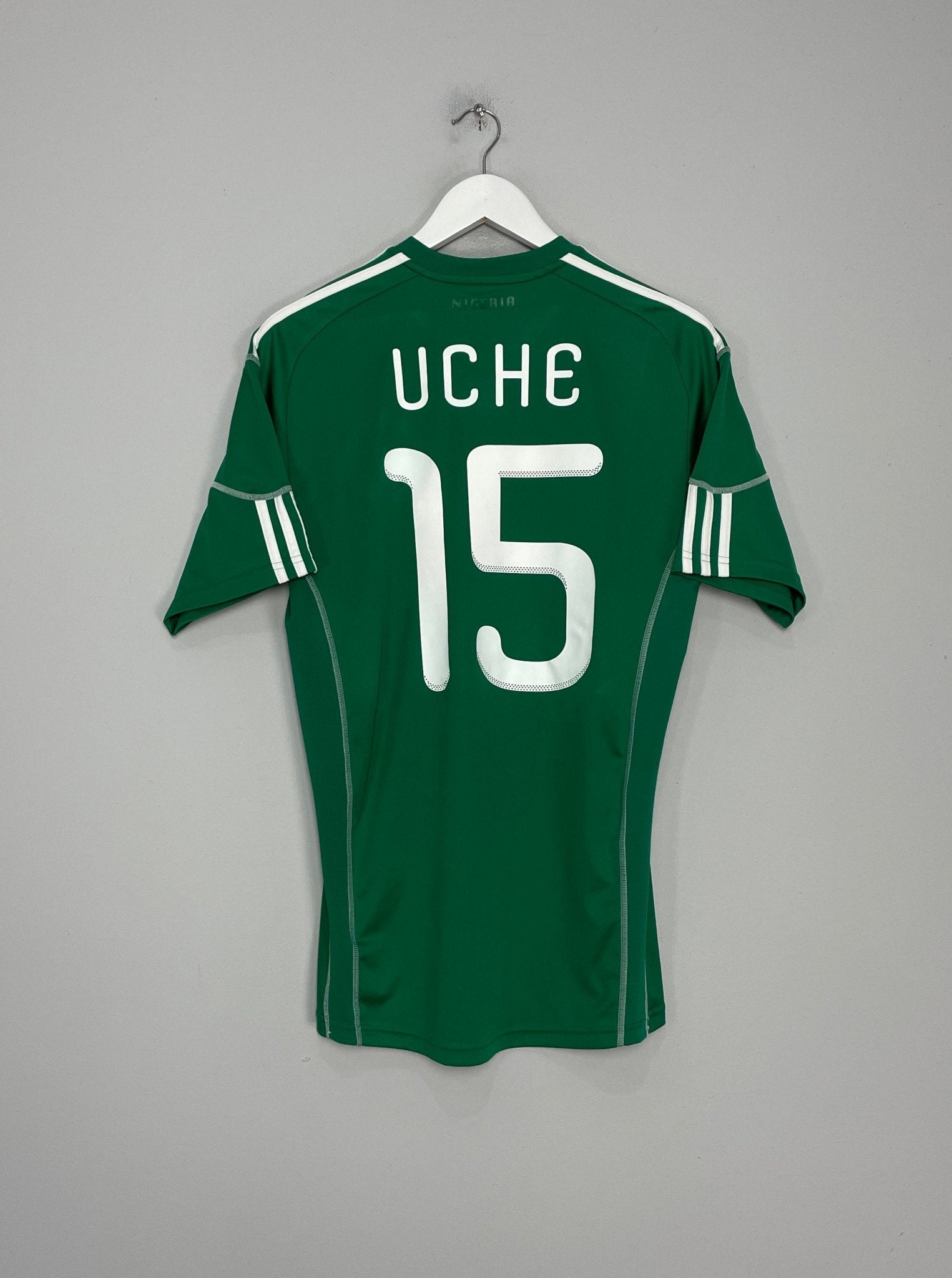Shop 2010/11 NIGERIA UCHE #15 HOME SHIRT (M) ADIDAS, classic football shirts, vintage football shirts & retro soccer jerseys at Cult Kits