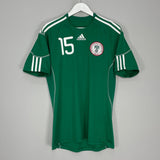 Shop 2010/11 NIGERIA UCHE #15 HOME SHIRT (M) ADIDAS, classic football shirts, vintage football shirts & retro soccer jerseys at Cult Kits