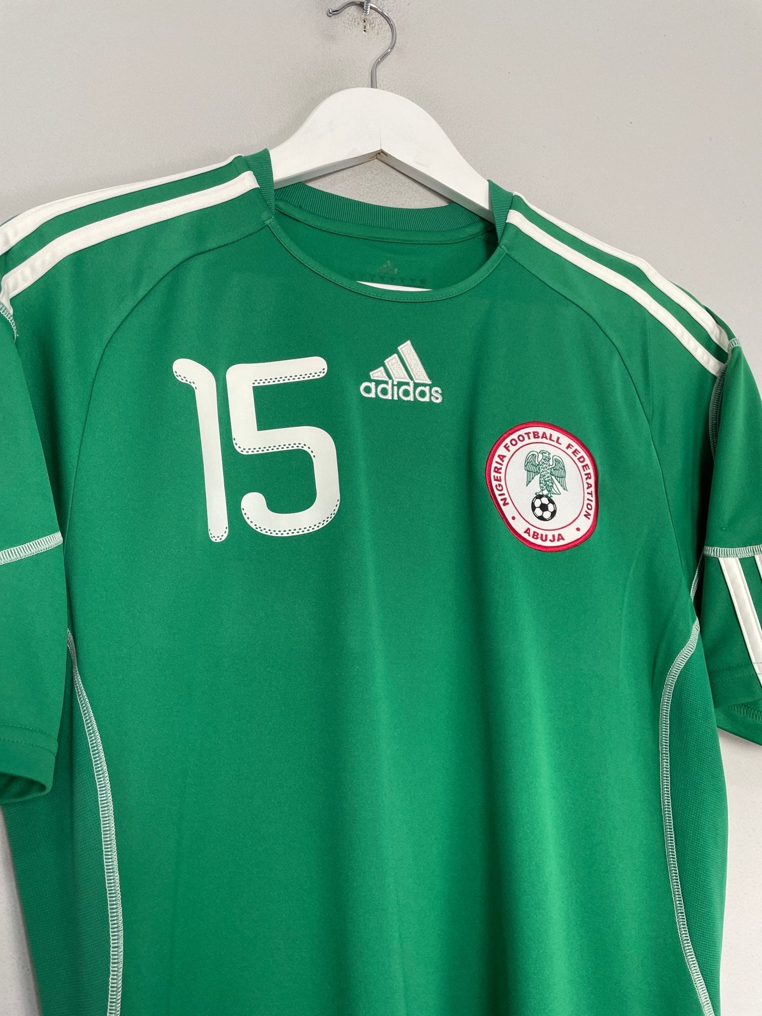 Shop 2010/11 NIGERIA UCHE #15 HOME SHIRT (M) ADIDAS, classic football shirts, vintage football shirts & retro soccer jerseys at Cult Kits