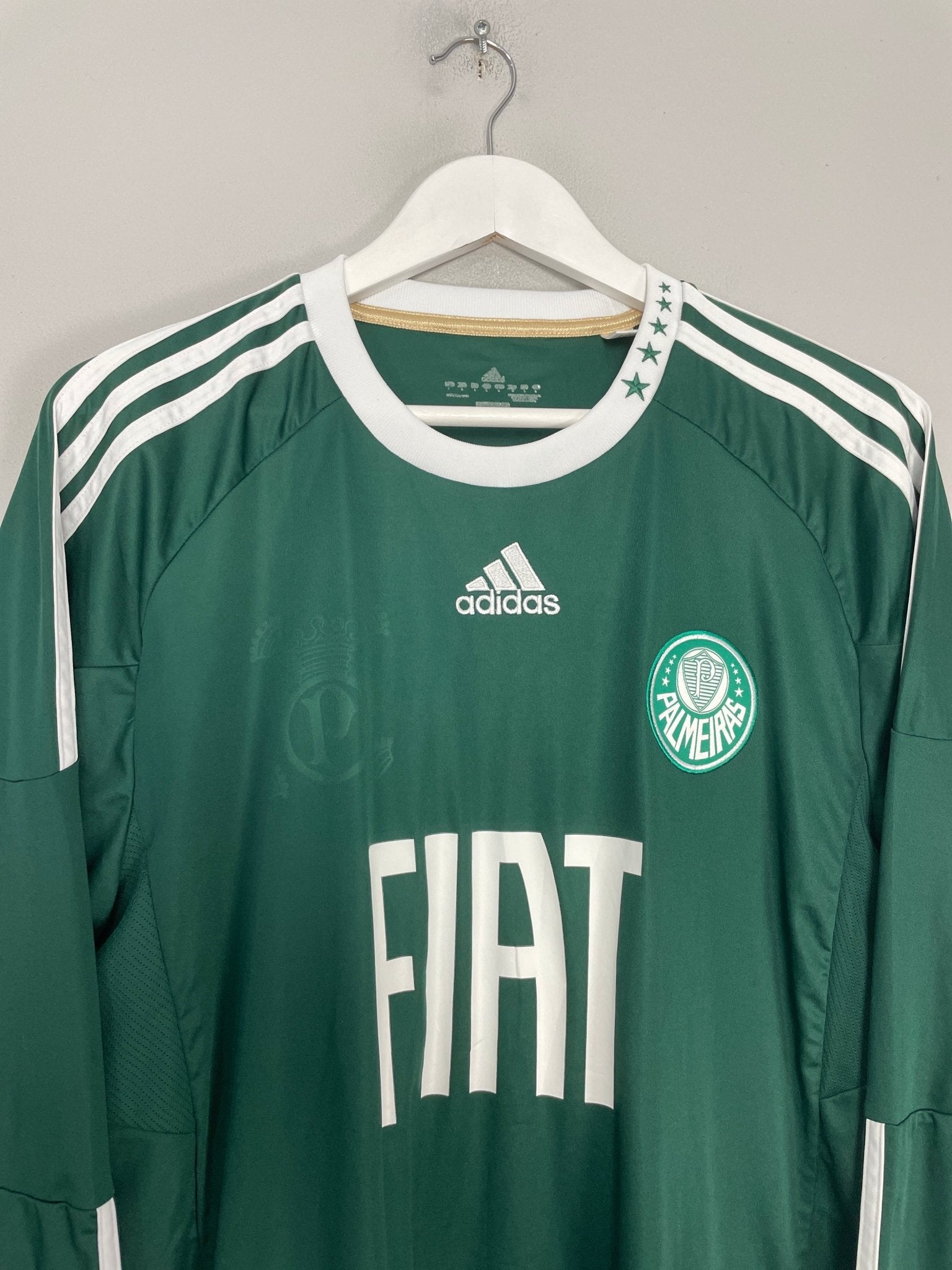 Shop 2010/11 PALMEIRAS L/S HOME SHIRT (L) ADIDAS, classic football shirts, vintage football shirts & retro soccer jerseys at Cult Kits