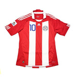 Buy 2010/11 Paraguay Cabanas 10 Home Shirt (XL) Adidas ~ Free worldwide shipping ~ Authentic Vintage Football Shirts from Cult Kits