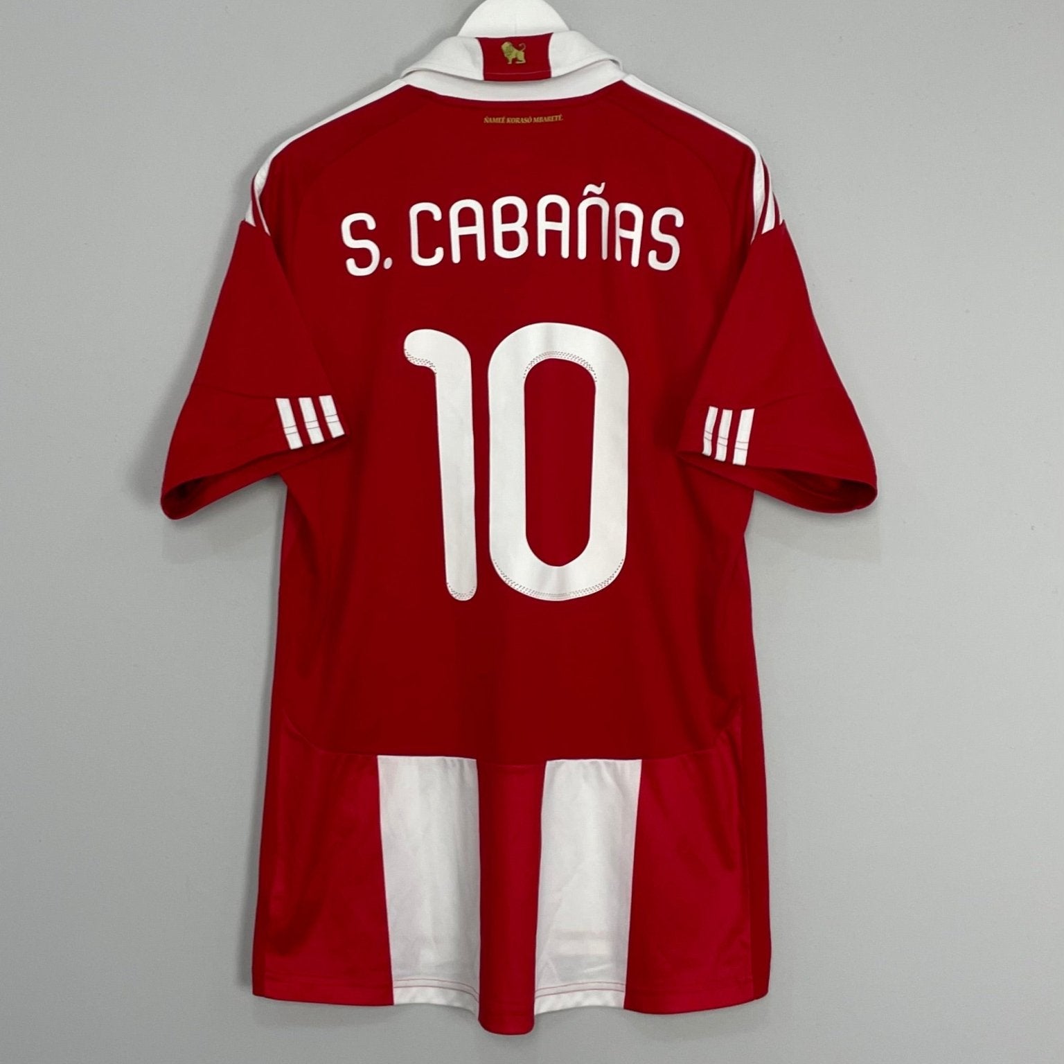 Shop 2010/11 PARAGUAY S.CABANAS #10 HOME SHIRT (L) ADIDAS, classic football shirts, vintage football shirts & retro soccer jerseys at Cult Kits
