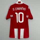 Shop 2010/11 PARAGUAY S.CABANAS #10 HOME SHIRT (L) ADIDAS, classic football shirts, vintage football shirts & retro soccer jerseys at Cult Kits