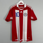 Shop 2010/11 PARAGUAY S.CABANAS #10 HOME SHIRT (L) ADIDAS, classic football shirts, vintage football shirts & retro soccer jerseys at Cult Kits