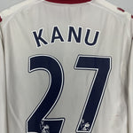 Shop 2010/11 PORTSMOUTH KANU #27 L/S AWAY SHIRT (S) KAPPA, classic football shirts, vintage football shirts & retro soccer jerseys at Cult Kits