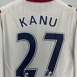 Shop 2010/11 PORTSMOUTH KANU #27 L/S AWAY SHIRT (S) KAPPA, classic football shirts, vintage football shirts & retro soccer jerseys at Cult Kits