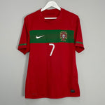 Shop 2010/11 PORTUGAL RONALDO #7 HOME SHIRT (M) NIKE, classic football shirts, vintage football shirts & retro soccer jerseys at Cult Kits