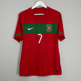 Shop 2010/11 PORTUGAL RONALDO #7 HOME SHIRT (M) NIKE, classic football shirts, vintage football shirts & retro soccer jerseys at Cult Kits