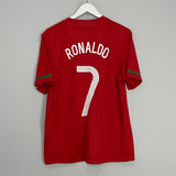 Shop 2010/11 PORTUGAL RONALDO #7 HOME SHIRT (M) NIKE, classic football shirts, vintage football shirts & retro soccer jerseys at Cult Kits