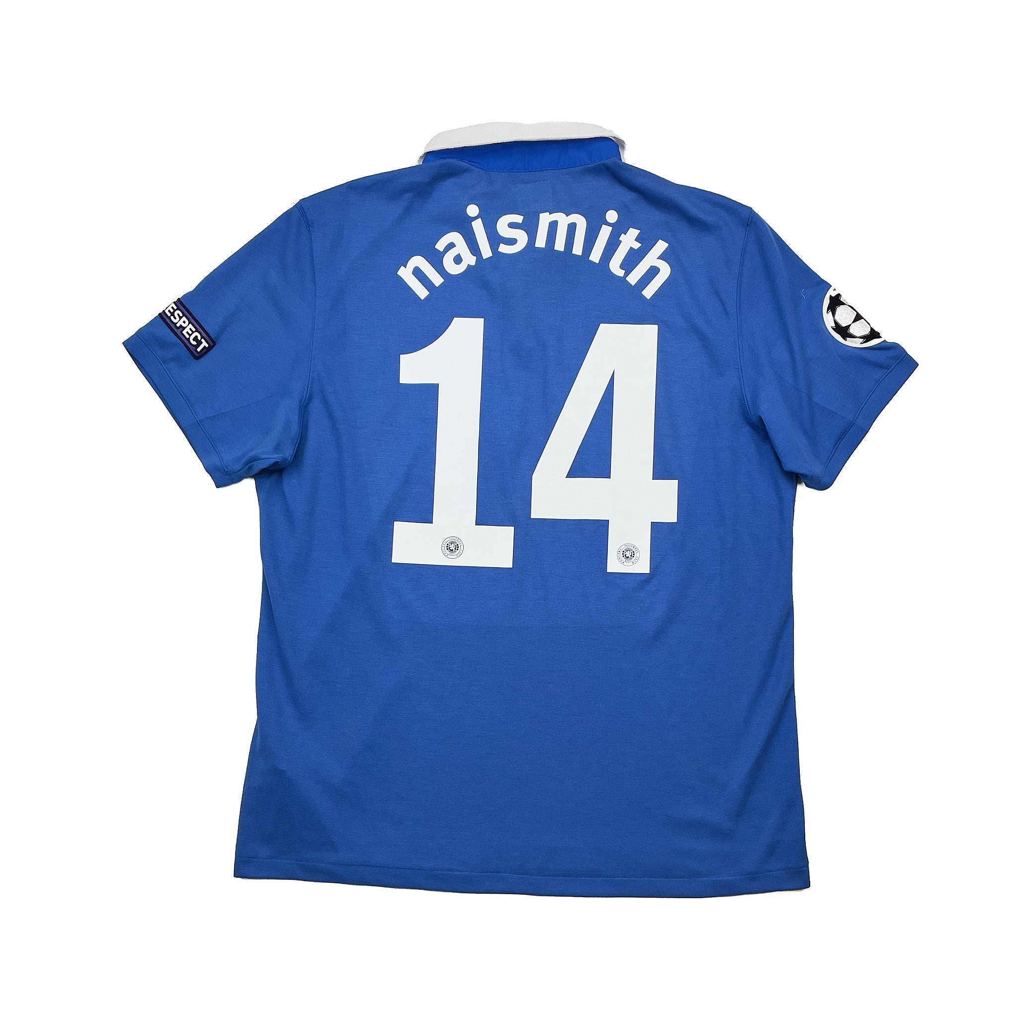 Buy 2010/11 Rangers Naismith 14 *Match Worn Vs Manchester United* C/L Home Shirt (L) Umbro ~ Free worldwide shipping available ~ Authentic Vintage Football Shirts from Cult Kits