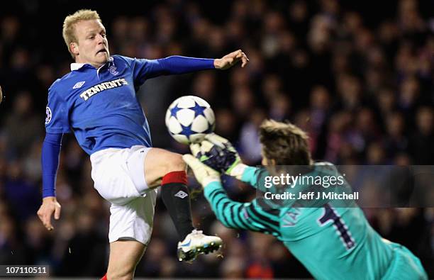 2010/11 RANGERS NAISMITH 14 *MATCH WORN vs MANCHESTER UNITED* C/L HOME SHIRT (L) UMBRO - Cult Kits