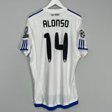 Shop 2010/11 REAL MADRID ALONSO #14 C/L HOME SHIRT (L) ADIDAS, classic football shirts, vintage football shirts & retro soccer jerseys at Cult Kits