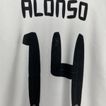Shop 2010/11 REAL MADRID ALONSO #14 C/L HOME SHIRT (L) ADIDAS, classic football shirts, vintage football shirts & retro soccer jerseys at Cult Kits