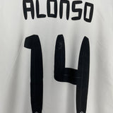 Shop 2010/11 REAL MADRID ALONSO #14 C/L HOME SHIRT (L) ADIDAS, classic football shirts, vintage football shirts & retro soccer jerseys at Cult Kits