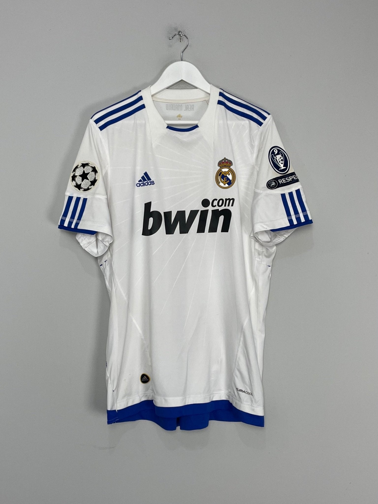 Shop 2010/11 REAL MADRID ALONSO #14 C/L HOME SHIRT (L) ADIDAS, classic football shirts, vintage football shirts & retro soccer jerseys at Cult Kits