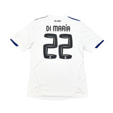 Buy 2010/11 Real Madrid Di Maria 22 Home Shirt (L) Adidas ~ Free worldwide shipping ~ Authentic Vintage Football Shirts from Cult Kits