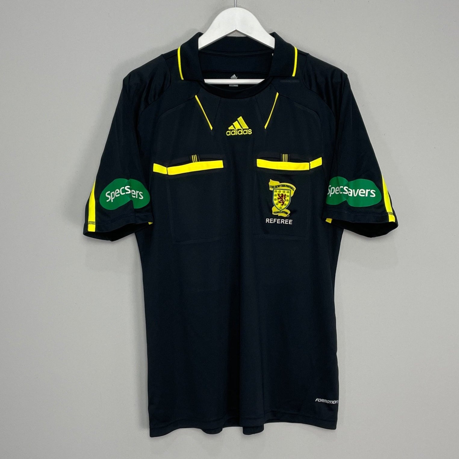 Shop 2010/11 SCOTLAND REFEREE SHIRT (L) ADIDAS, classic football shirts, vintage football shirts & retro soccer jerseys at Cult Kits