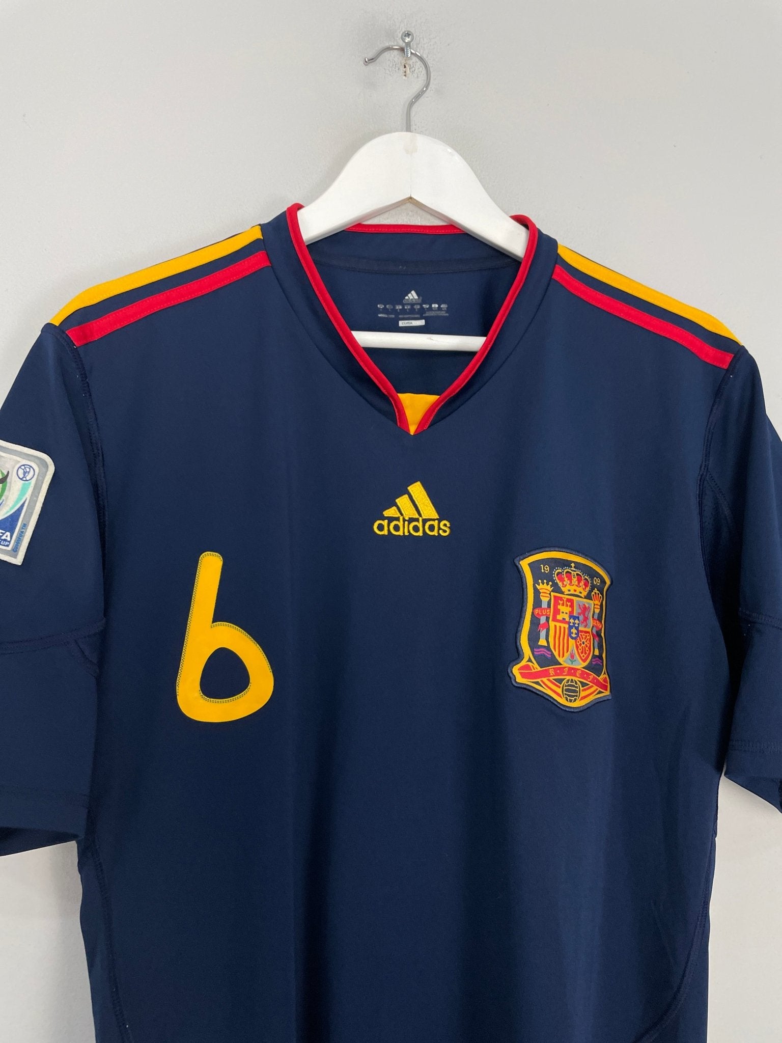 Shop 2010/11 SPAIN A.INIESTA #6 AWAY SHIRT (L) ADIDAS, classic football shirts, vintage football shirts & retro soccer jerseys at Cult Kits