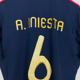 Shop 2010/11 SPAIN A.INIESTA #6 AWAY SHIRT (L) ADIDAS, classic football shirts, vintage football shirts & retro soccer jerseys at Cult Kits