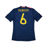 Buy 2010/11 Spain A.Iniesta 6 Away Shirt (M) Adidas ~ Free worldwide shipping ~ Authentic Vintage Football Shirts from Cult Kits