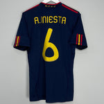 Shop 2010/11 SPAIN A.INIESTA #6 AWAY SHIRT (S) ADIDAS, classic football shirts, vintage football shirts & retro soccer jerseys at Cult Kits