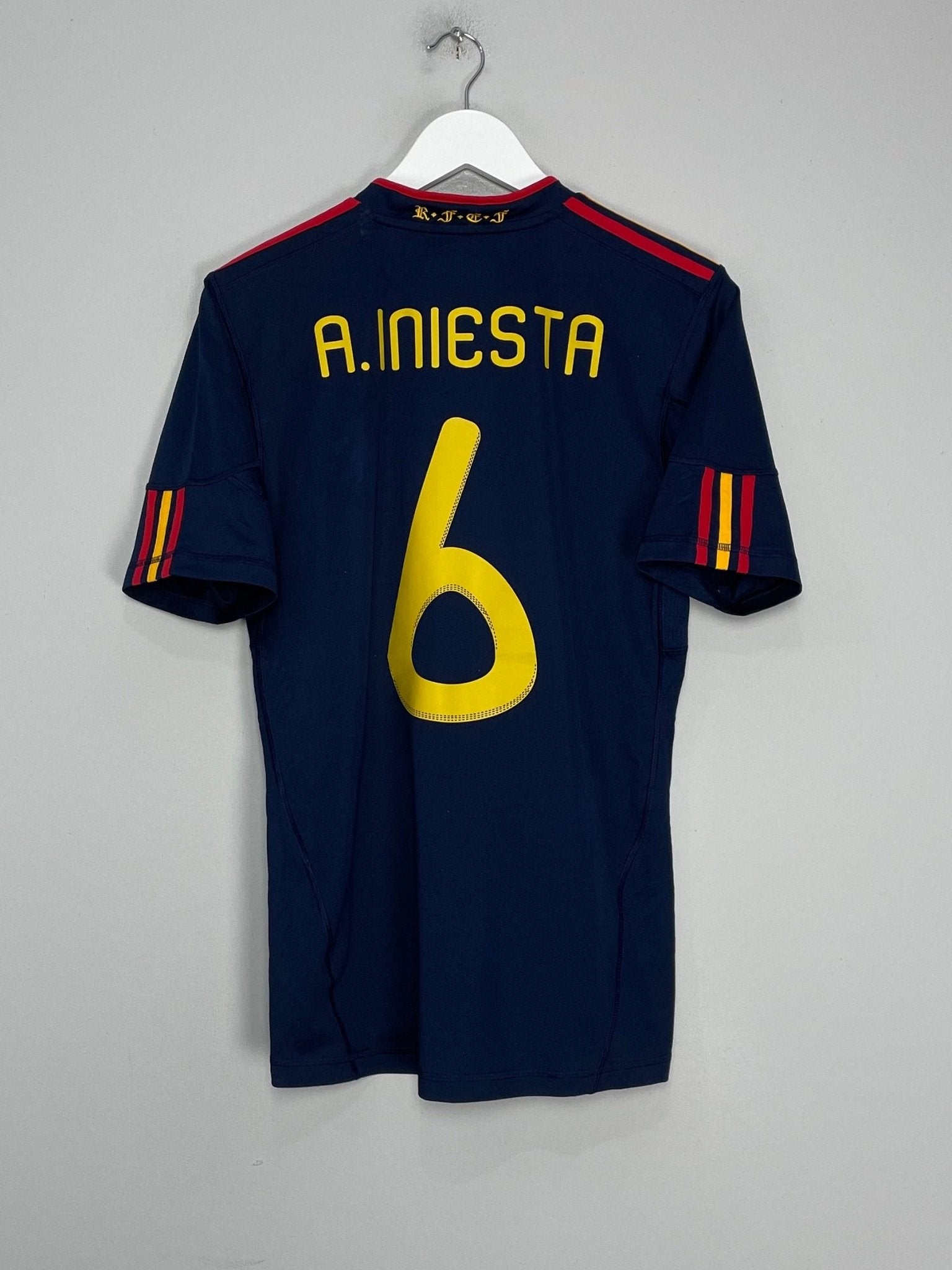 Shop 2010/11 SPAIN A.INIESTA #6 AWAY SHIRT (S) ADIDAS, classic football shirts, vintage football shirts & retro soccer jerseys at Cult Kits