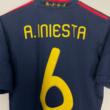 Shop 2010/11 SPAIN A.INIESTA #6 AWAY SHIRT (S) ADIDAS, classic football shirts, vintage football shirts & retro soccer jerseys at Cult Kits