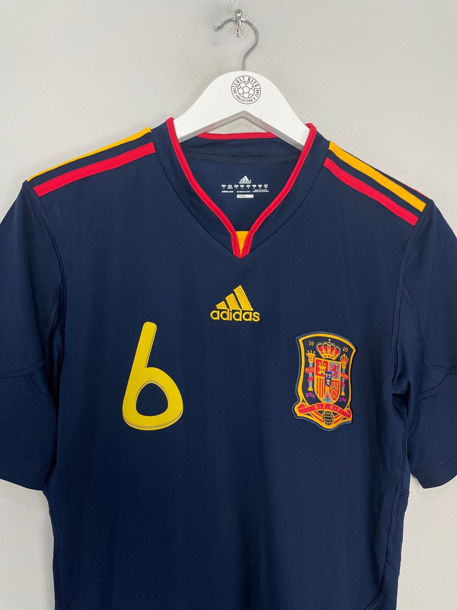 Shop 2010/11 SPAIN A.INIESTA #6 AWAY SHIRT (S) ADIDAS, classic football shirts, vintage football shirts & retro soccer jerseys at Cult Kits