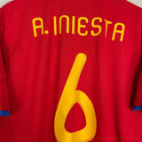 Shop 2010/11 SPAIN A.INIESTA #6 *BNWT* HOME SHIRT (XL) ADIDAS, classic football shirts, vintage football shirts & retro soccer jerseys at Cult Kits