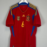 2010/11 SPAIN A.INIESTA 6 HOME SHIRT (XL) ADIDAS - Cult Kits - XL - Buy Vintage Football Shirts, Authentic Retro Football Shirts For Sale, Classic Football Shirts & Soccer Jersey