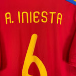 2010/11 SPAIN A.INIESTA 6 HOME SHIRT (XL) ADIDAS - Cult Kits - XL - Buy Vintage Football Shirts, Authentic Retro Football Shirts For Sale, Classic Football Shirts & Soccer Jersey