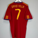 2010/11 SPAIN DAVID VILLA 7 HOME SHIRT (XL) ADIDAS - Cult Kits - XL - Buy Vintage Football Shirts, Authentic Retro Football Shirts For Sale, Classic Football Shirts & Soccer Jersey