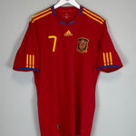 2010/11 SPAIN DAVID VILLA 7 HOME SHIRT (XL) ADIDAS - Cult Kits - XL - Buy Vintage Football Shirts, Authentic Retro Football Shirts For Sale, Classic Football Shirts & Soccer Jersey