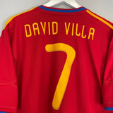 2010/11 SPAIN DAVID VILLA 7 HOME SHIRT (XL) ADIDAS - Cult Kits - XL - Buy Vintage Football Shirts, Authentic Retro Football Shirts For Sale, Classic Football Shirts & Soccer Jersey