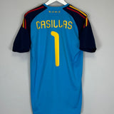 2010/11 SPAIN I.CASILLAS 1 GK SHIRT (M) ADIDAS - Cult Kits - Medium - Buy Vintage Football Shirts, Authentic Retro Football Shirts For Sale, Classic Football Shirts & Soccer Jersey