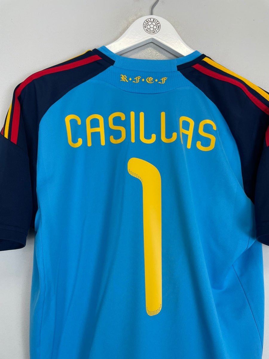 2010/11 SPAIN I.CASILLAS 1 GK SHIRT (M) ADIDAS - Cult Kits - Medium - Buy Vintage Football Shirts, Authentic Retro Football Shirts For Sale, Classic Football Shirts & Soccer Jersey
