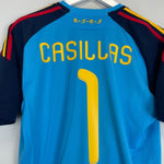 2010/11 SPAIN I.CASILLAS 1 GK SHIRT (M) ADIDAS - Cult Kits - Medium - Buy Vintage Football Shirts, Authentic Retro Football Shirts For Sale, Classic Football Shirts & Soccer Jersey