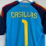 2010/11 SPAIN I.CASILLAS 1 GK SHIRT (M) ADIDAS - Cult Kits - Medium - Buy Vintage Football Shirts, Authentic Retro Football Shirts For Sale, Classic Football Shirts & Soccer Jersey