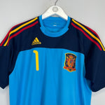 2010/11 SPAIN I.CASILLAS 1 GK SHIRT (M) ADIDAS - Cult Kits - Medium - Buy Vintage Football Shirts, Authentic Retro Football Shirts For Sale, Classic Football Shirts & Soccer Jersey