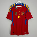 Shop 2010/11 SPAIN INIESTA #6 *BNWT* HOME SHIRT (XL) ADIDAS, classic football shirts, vintage football shirts & retro soccer jerseys at Cult Kits