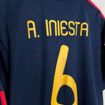 Shop 2010/11 SPAIN INIESTA #6 WC FINAL AWAY SHIRT (XL) ADIDAS, classic football shirts, vintage football shirts & retro soccer jerseys at Cult Kits