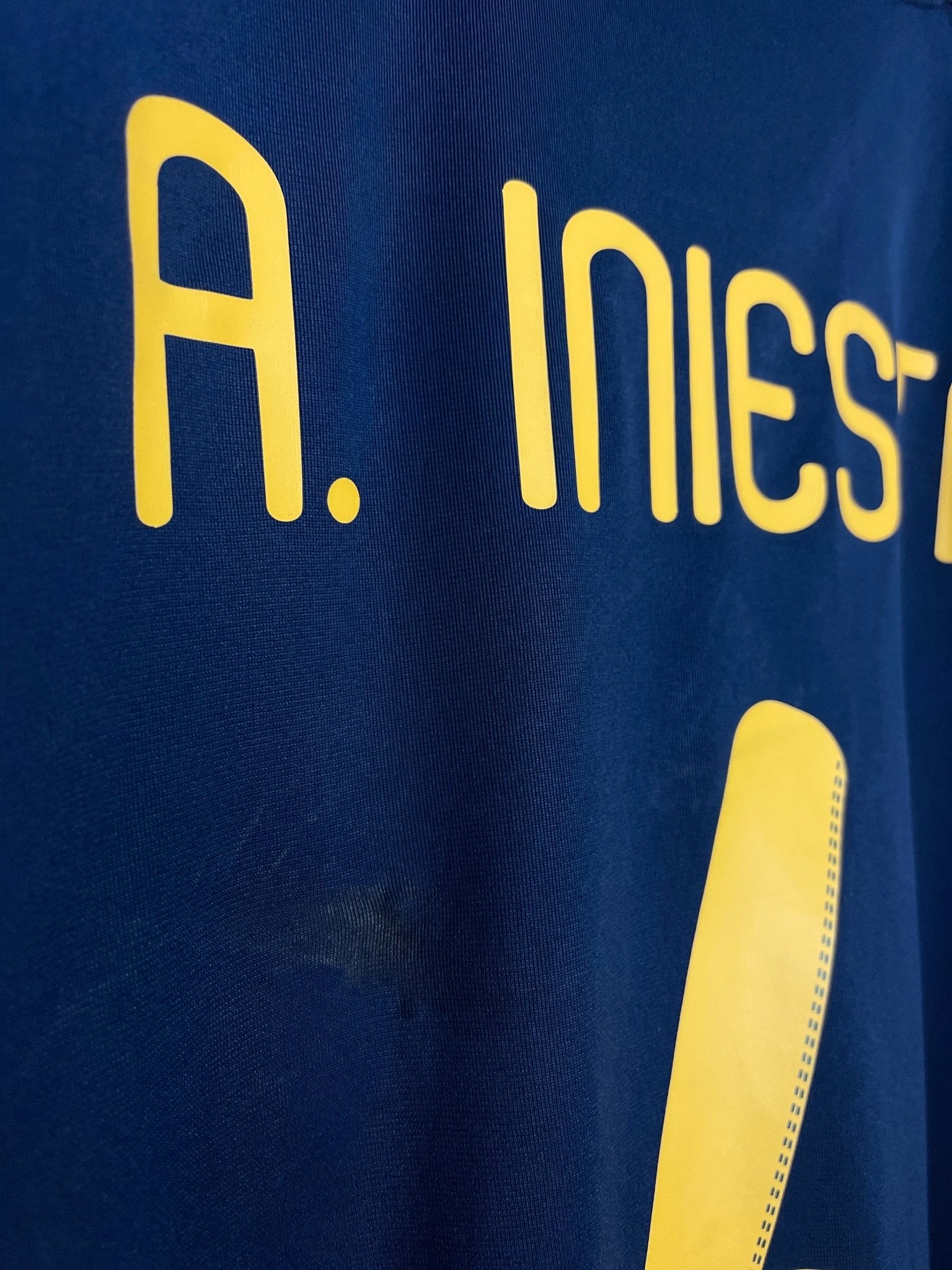 Shop 2010/11 SPAIN INIESTA #6 WC FINAL AWAY SHIRT (XL) ADIDAS, classic football shirts, vintage football shirts & retro soccer jerseys at Cult Kits